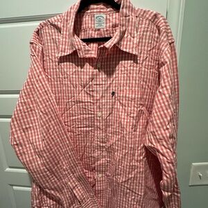 Brooks Brothers Pink Casual Button Down Shirt. XXL salmon perfect condition